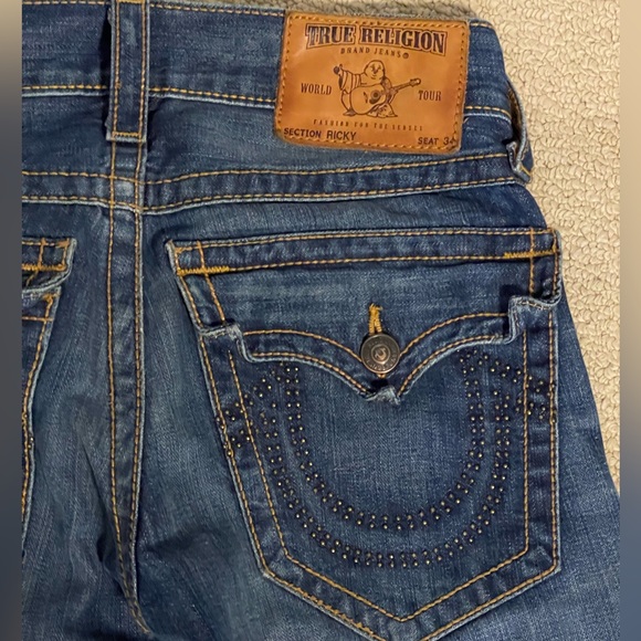 True Religion Jeans Men’s RICKY Size 28 with detailed back pocket - Picture 1 of 8